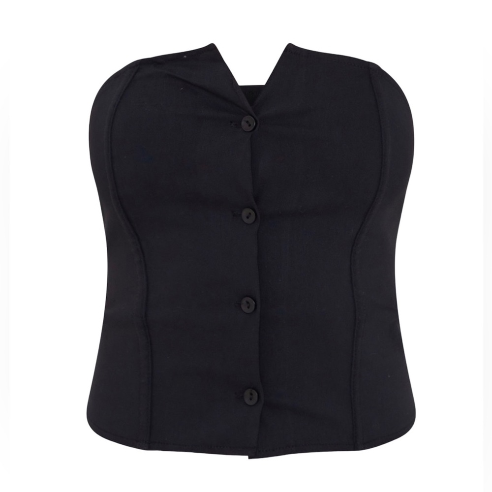 PLT button up tube top